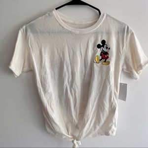 NWT Disney Mickey Mouse cropped top with large graphic on the back